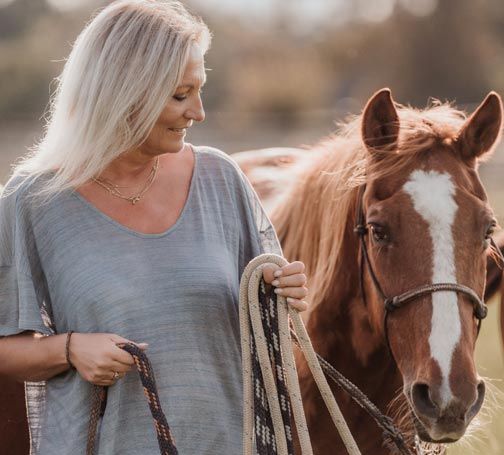 Alexandra Höchstetter mit Pferd